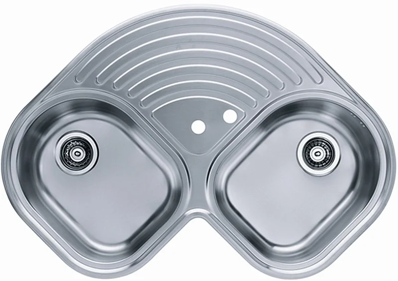 ALVEUS Futur 70 kuchyňský dřez rohový, 830 x 830 mm, satin 1009369 Nová Kolekce
