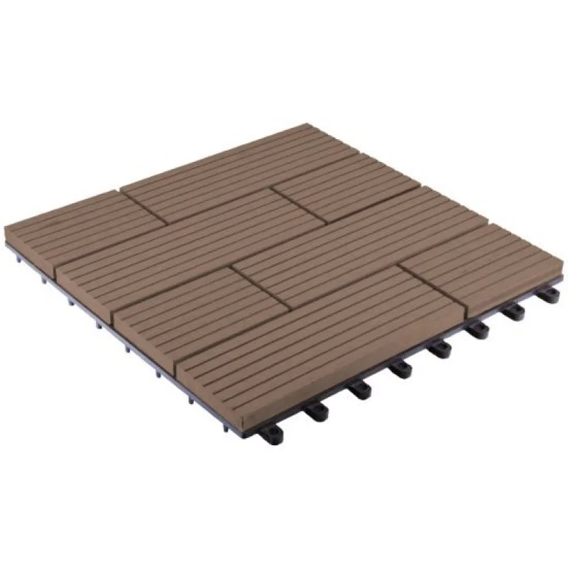 Značkový G21 WPC dlaždice Samoa indický teak 2,3x30x30 cm 6391001