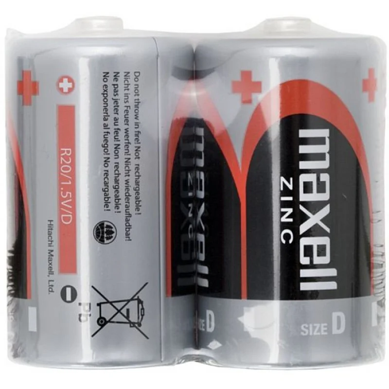 Akční Nabídka MAXELL Zinko-manganová baterie R20 2S Zinc 2x D SHRINK 35041552