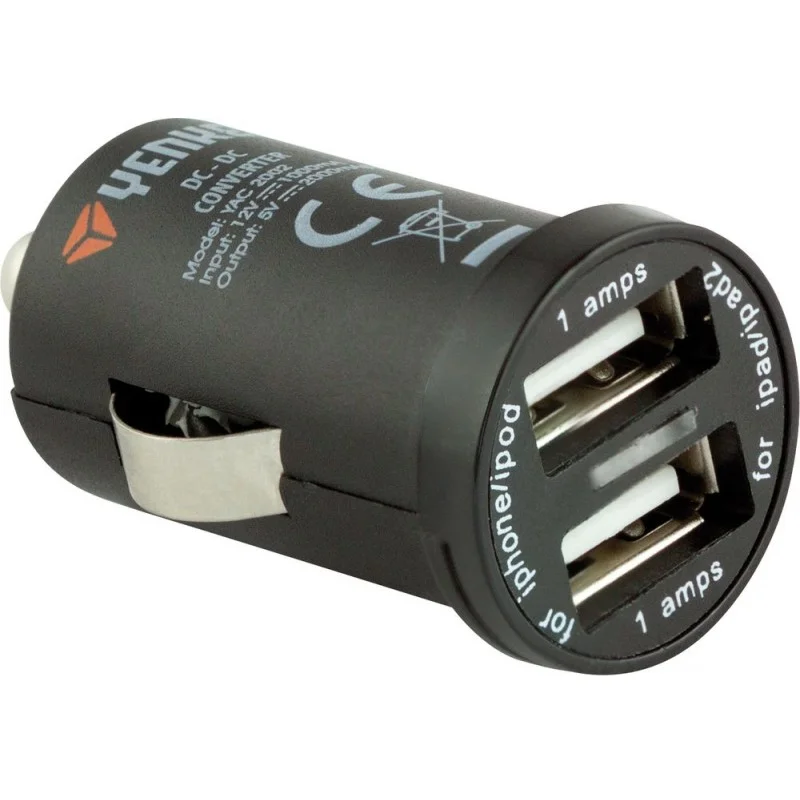 Aktuální YENKEE YAC 2002 USB Autonabíječka 2000mA 30012077