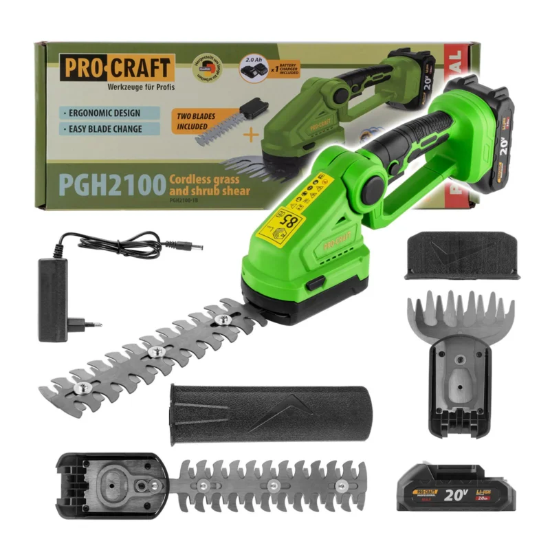 Aku nůžky na trávu a keře Procraft PGH2100 | PGH2100 Procraft Poslední Šance