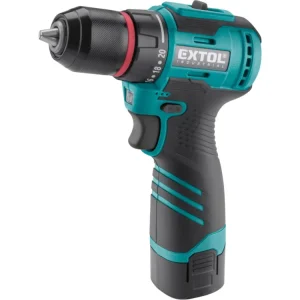 Akční Cena EXTOL INDUSTRIAL EC12 vrtací šroubovák aku, BRUSHLESS, 16V Li-ion, 2×2Ah, 8791152