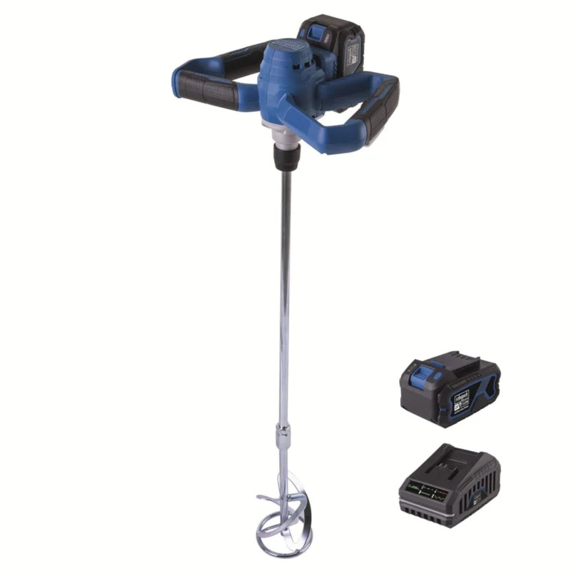 Akční Nabídka Scheppach BC-PMX100-X-SET L 20 V IXES aku míchadlo stavebních materiálů + 4Ah baterie + nabíječka 2,4 A