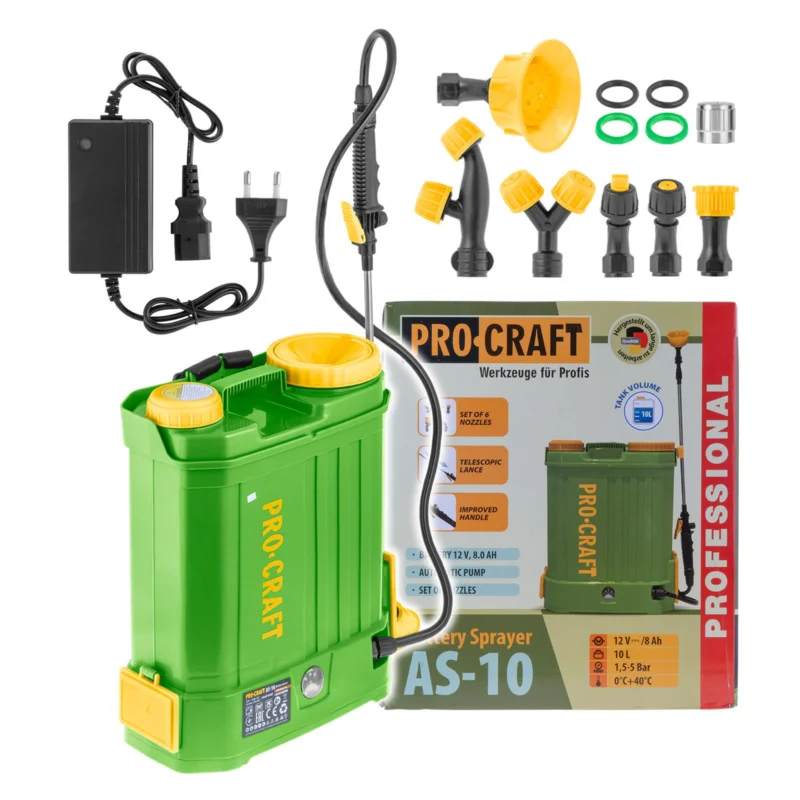 Aku postřikovač Procraft AS-10 | AS-10 Procraft Nízká Cena