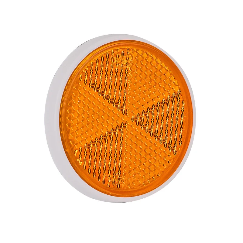Značkový DEMA Kulatá odrazka samolepící 60 mm žlutá