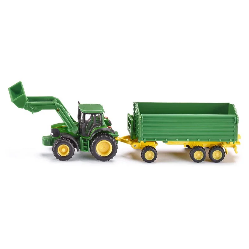 Akční Cena SIKU Traktor John Deere s předním nakladačem a přívěsem / 1843