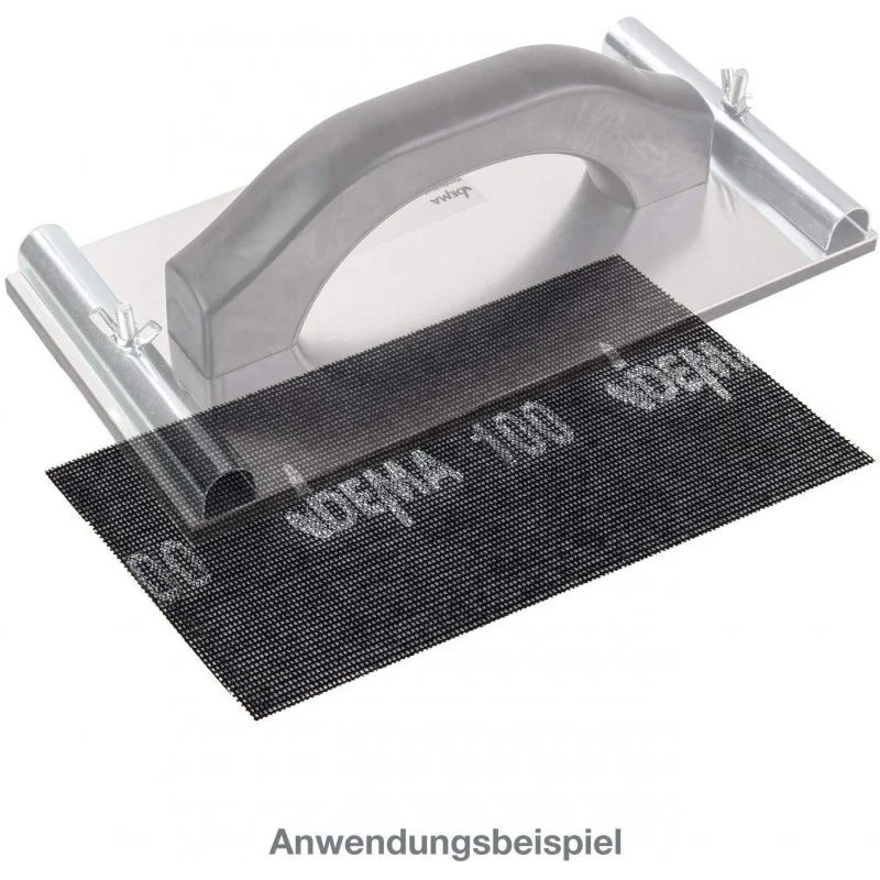 Autentický DEMA Brusná mřížka na sádrokarton K100, 115 x 280 mm, 10 ks