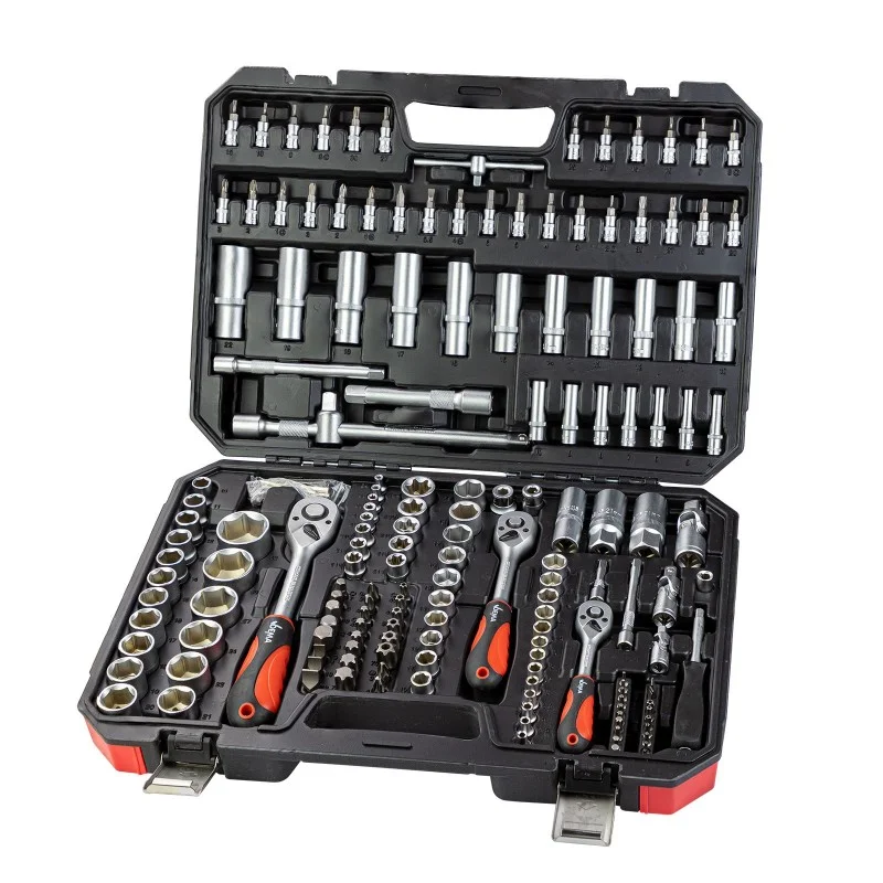 Akce DEMA Gola sada v kufríku 1/4", 3/8" a 1/2", 171-dielna