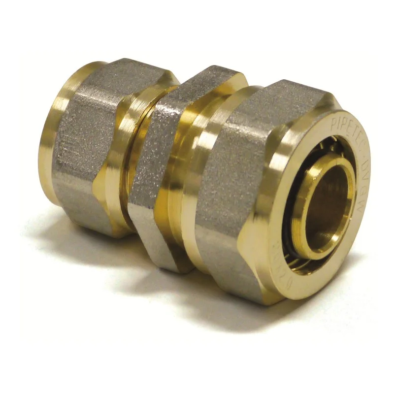 Akční Cena PipeTec Deutschland Mosazná redukce s upínacím kroužkem na hliníkové spojovací trubky 20x2 / 16x2 mm