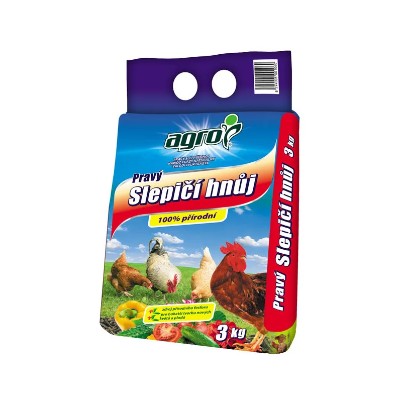 AGRO Pravý slepičí hnůj granulovaný 3 kg Výhodná Nabídka