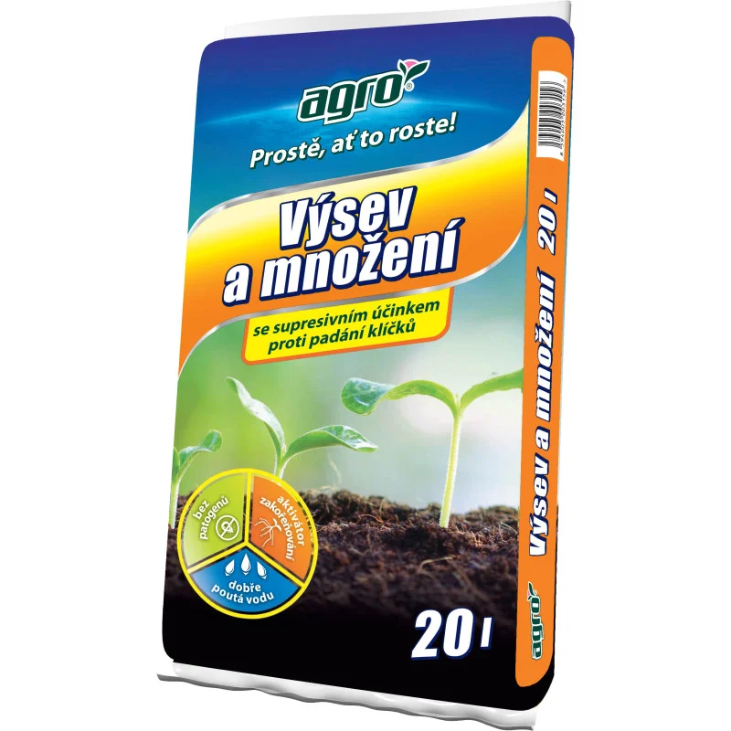 AGRO Substrát pro výsev a množení 20 L Akce