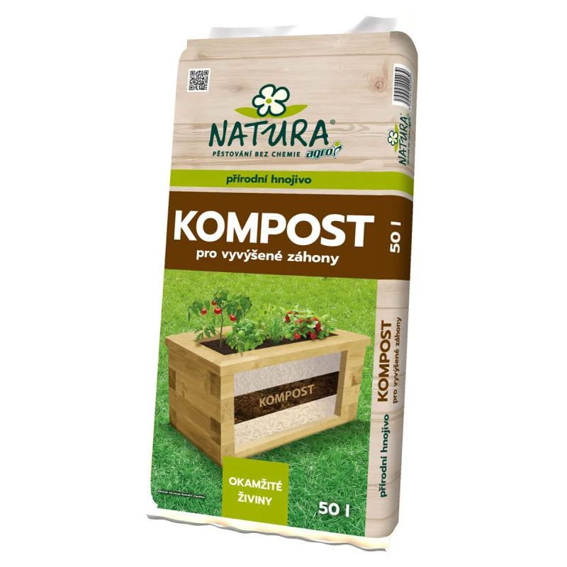 AGRO Natura Kompost na vyvýšené záhony 50 L Ověřený