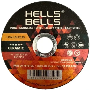 Akce Řezný kotouč Hells Bells SG-CERAMIC 41-115x1,0x22,2 (HBSG11510)