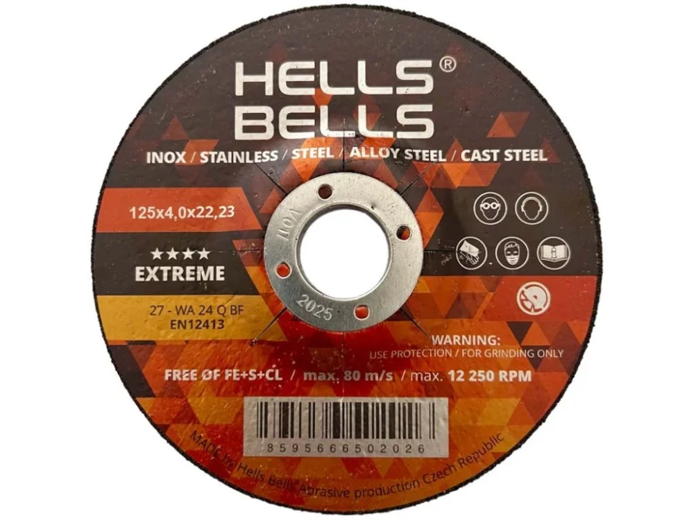 Aktuální Brusný kotouč Hells Bells EXTREME 27-125x4,0x22,2 (HBX12540)