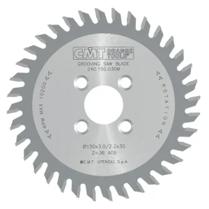 Zlevněný CMT Drážkovací kotouč pro CNC - D150x5 d30 Z36 HW