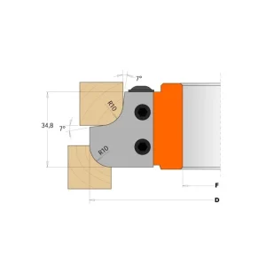 Zlevněný CMT Nůž pro C694007 - pár žiletek R12mm