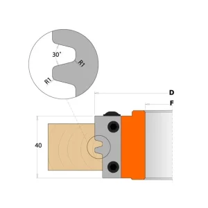 Autentický CMT Nůž pro C694009 - pár žiletek 40x18x2mm