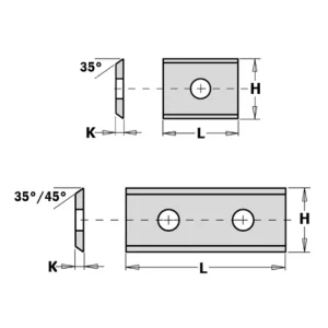 Aktuální CMT Žiletka - 19,5x12x1,5mm