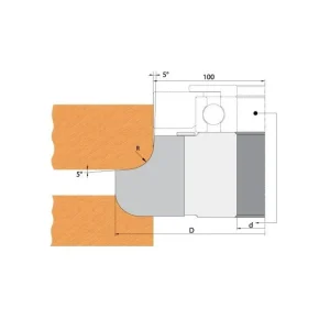 Značkový Nůž pro F612-308 - R3 25x23x2mm