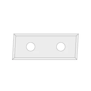 Autentický IGM N017 Žiletka tvrdokovová Z4 zkosená 3° - 28,3x12x1,5 LH LaminoMDF