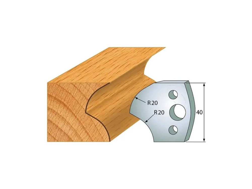 Autentický IGM profil 120 - pár nožů 40x4mm SP