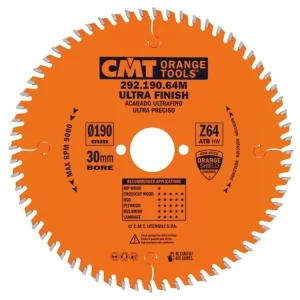 Autentický CMT Orange Pilový kotouč pro elektronářadí, finální řez - D190x2,6 d30 Z64 HW