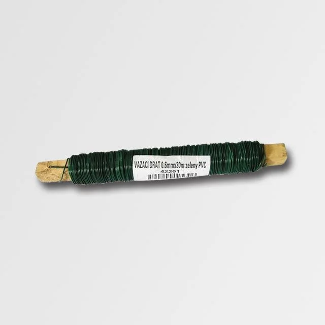 Akce Vázací drát 0.65(0.55)mmx30M zelený PVC