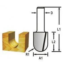 Žlábkovací fréza stopka 6 mm,9,5x12,7x44 mm Makita Oblíbený