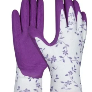 Akční Cena Rukavice FLOWER LILA pracovní velikost 7