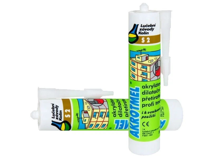 Akrotmel S2, na spáry 310ml bílá Zlevněný